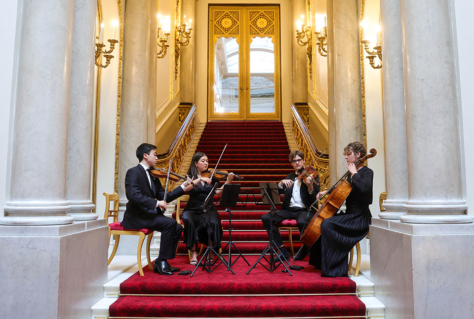 image for news story: Royal College of Music students perform at State Banquet for Their Majesties The Emperor and Empress of Japan 
